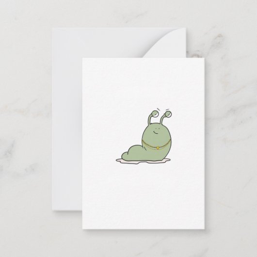 Carte De Correspondance Limace, thème, thème de bug (Devant)