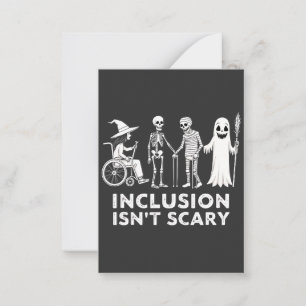 Carte De Correspondance L'inclusion n'est pas effrayante Professeur squele