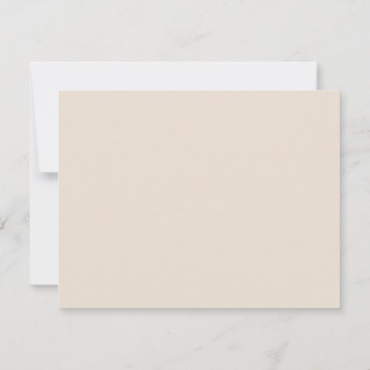 Carte De Correspondance Linge & Marsala Initiales empilées Élégant (Dos)