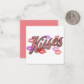 CARTE DE CORRESPONDANCE LIP KISSES (Devant/Arrière en situation)