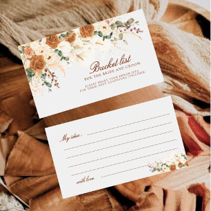 Carte De Correspondance Liste de choses à faire Boho pour les mariés Mini