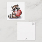 Carte De Correspondance Little Raccoon Flat (Devant / Derrière)