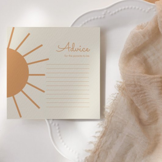 Carte De Correspondance Little Ray of Sunshine Boho Conseil