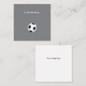 Carte De Correspondance Little Soccer Ball Thank You Note Card (Devant / Derrière)