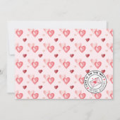 Carte De Correspondance Livraison spéciale de Valentine Camion d'aquarelle (Dos)