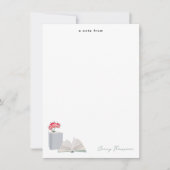 Carte De Correspondance Livres botaniques & Bibliothèque Lecture Nom perso (Devant)