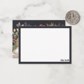 Carte De Correspondance Livres botaniques d'automne modernes (Devant/Arrière en situation)