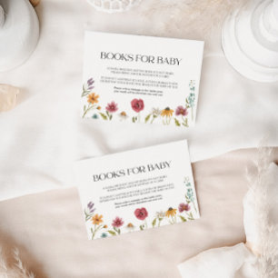 Carte De Correspondance Livres pour Baby Card Floral