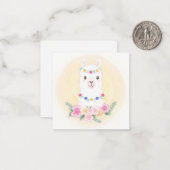 Carte De Correspondance Llama (Devant/Arrière en situation)