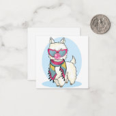 Carte De Correspondance Llama (Devant/Arrière en situation)