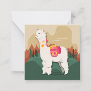 Carte De Correspondance Llama