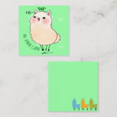 Carte De Correspondance Llama (Devant / Derrière)