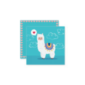 Carte De Correspondance Llama (Devant/Arrière en situation)