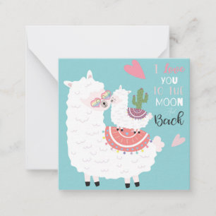 Carte De Correspondance Llama Love