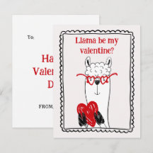 Llama Pour Ma Saint-Valentin Drôle Enfants Saint-V