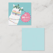 Carte De Correspondance Llama sans drame (Devant / Derrière)