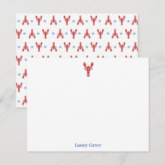 Carte De Correspondance Lobster Bake Lobster Roll Classic Coastal