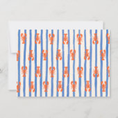 Carte De Correspondance Lobster Stripe Pattern Personalized Stationery (Dos)