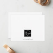 Carte De Correspondance Logo (Devant/Arrière en situation)