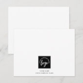 Carte De Correspondance Logo (Devant / Derrière)