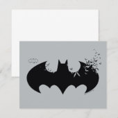 Carte De Correspondance Logo Batman Classique Dissolé En Batats (Devant / Derrière)