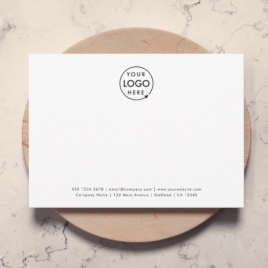 Carte De Correspondance Logo commercial | Professionnel White