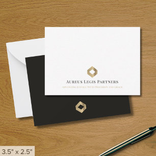 Carte De Correspondance Logo d'affaires Luxe moderne