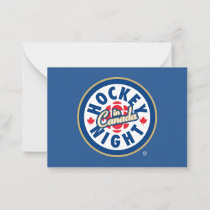 Carte De Correspondance Logo de la nuit du hockey au Canada