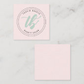 Carte De Correspondance Logo de la société Tropic Breeze Turquoise Mint &  (Devant / Derrière)