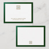 Carte De Correspondance Logo de l'entreprise de luxe personnalisé (Devant / Derrière)