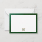 Carte De Correspondance Logo de l'entreprise de luxe personnalisé (Dos)