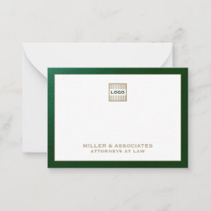 Carte De Correspondance Logo de l'entreprise de luxe personnalisé