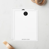 Carte De Correspondance Logo de l'entreprise Employé double face (Devant/Arrière en situation)