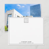 Carte De Correspondance Logo de l'entreprise Nom commercial Bureau de l'en (Devant / Derrière)