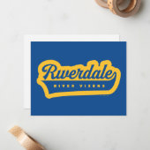 Carte De Correspondance Logo de Riverdale River Vixens (Devant/Arrière en situation)