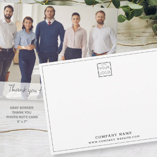 Carte De Correspondance Logo de société personnalisé pour entreprise Photo