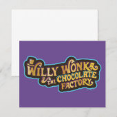 Carte De Correspondance Logo de Willy Wonka et la chocolaterie (Devant / Derrière)