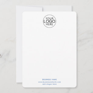 Carte De Correspondance Logo d'entreprise élégant et site Web personnalisé