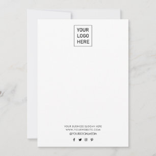 Carte De Correspondance Logo d'entreprise et texte Société Élégant minimal