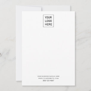 Carte De Correspondance Logo d'entreprise et texte Société Élégant minimal