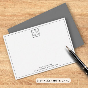 Carte De Correspondance Logo d'entreprise gris argent simple Nom de l'entr