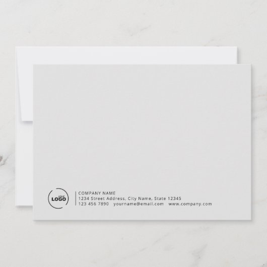 Carte De Correspondance Logo d'entreprise moderne professionnel gris (Devant)