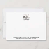 Carte De Correspondance Logo d'entreprise personnalisé moderne et plat (Devant)
