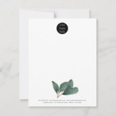 Carte De Correspondance Logo d'entreprise professionnelle Eucalyptus (Devant)