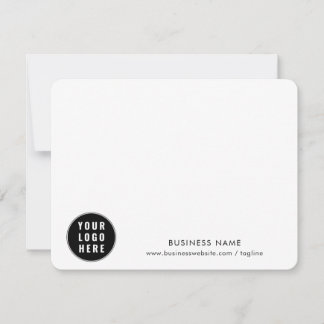 Carte De Correspondance Logo d'entreprise simple et site Web personnalisé