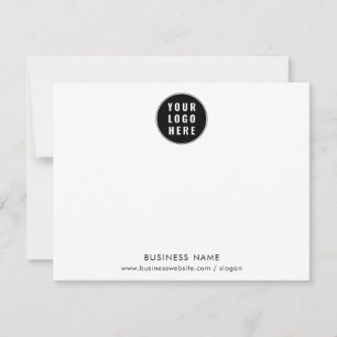 Carte De Correspondance Logo d'entreprise simple personnalisable pour les 