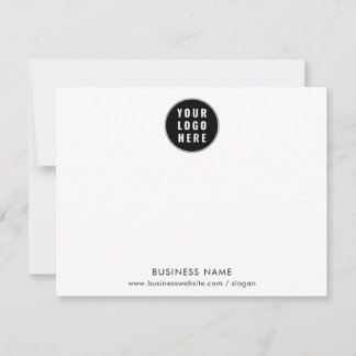 Carte De Correspondance Logo d'entreprise simple personnalisable pour les
