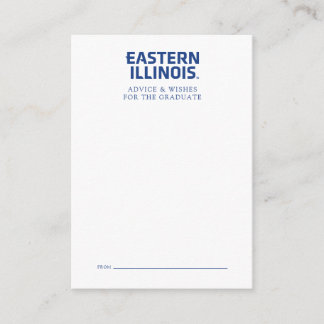 Carte De Correspondance Logo du mot-symbole de l'Université Eastern Illino