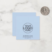 Carte De Correspondance Logo et site Web d'entreprise simples (Devant/Arrière en situation)