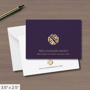 Carte De Correspondance Logo géométrique moderne professionnel